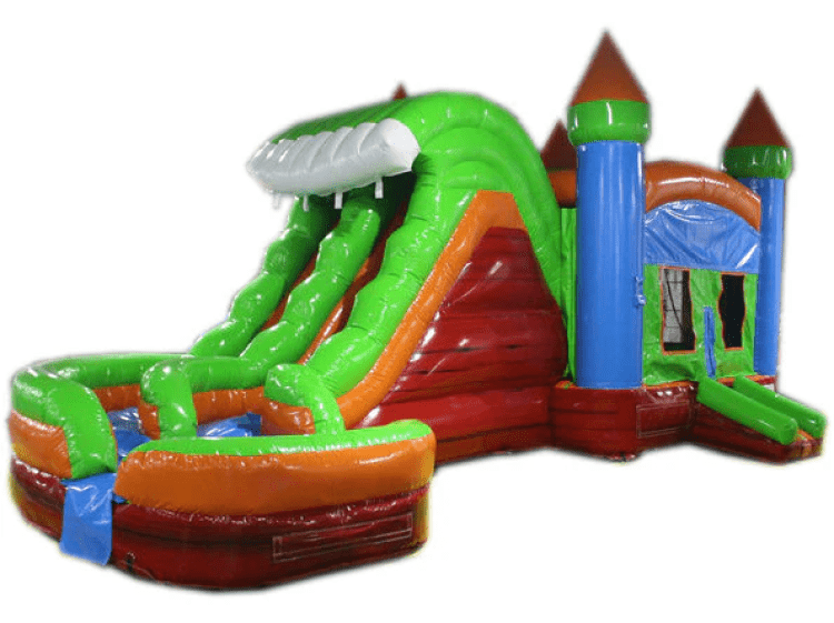 29' Red, Green & Blue Wet or Dry Water Slide Combo